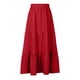 thumbnail image 5 of Faldas de cintura elástica con volantes fruncidos y bolsillos informales sólidos a la moda para mujer Wmkox8yi  FGJ2011, 5 of 5