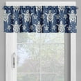 thumbnail image 4 of Ambesonne Turtle Valance & Curtain, Creative Caretta Caretta Art, 55"x45", Night Blue and Ivory, 4 of 7