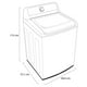 thumbnail image 4 of Lavadora LG Con agitador 21kg Blanca, 4 of 4