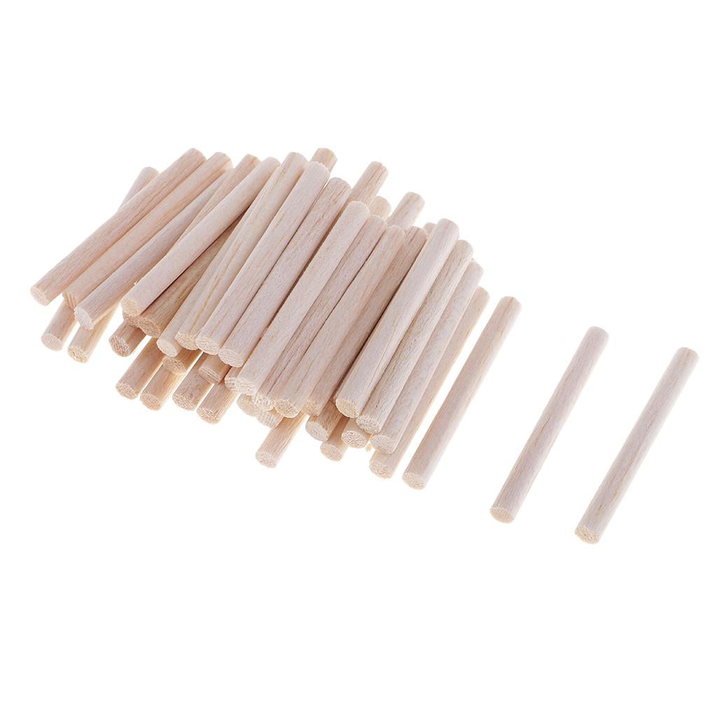 Milageto 80 Pieces 50/300/120mm Balsa Stick Unfinished Modelling Stick