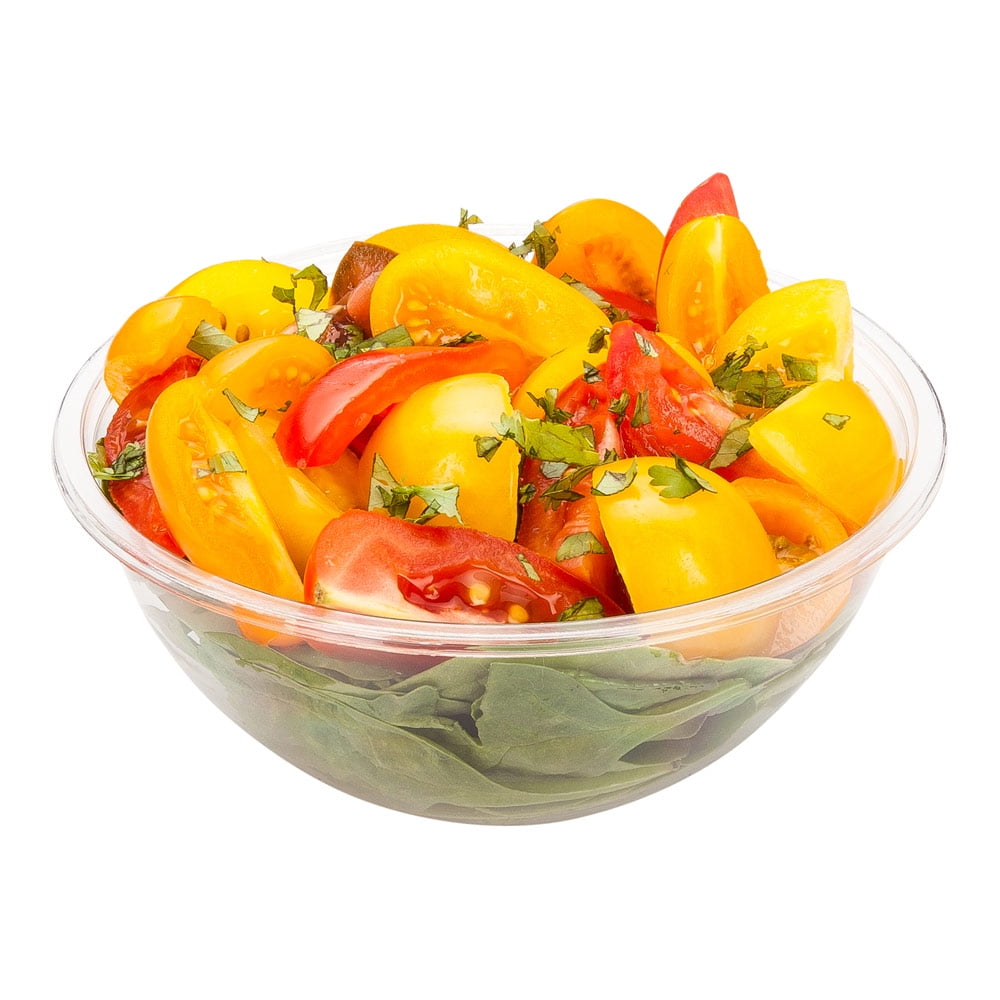 Cold Salad Bowl PET Disposable Plastic Salad Bowl Clear 7.4 oz
