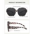 thumbnail image 4 of TINHAO Oversized Square Fit Over Glasses Sunglasses for Women with Hard Case, Trendy Polarized UV400 Wear Over Prescription Glasses Stylish Fashion, 4 of 6
