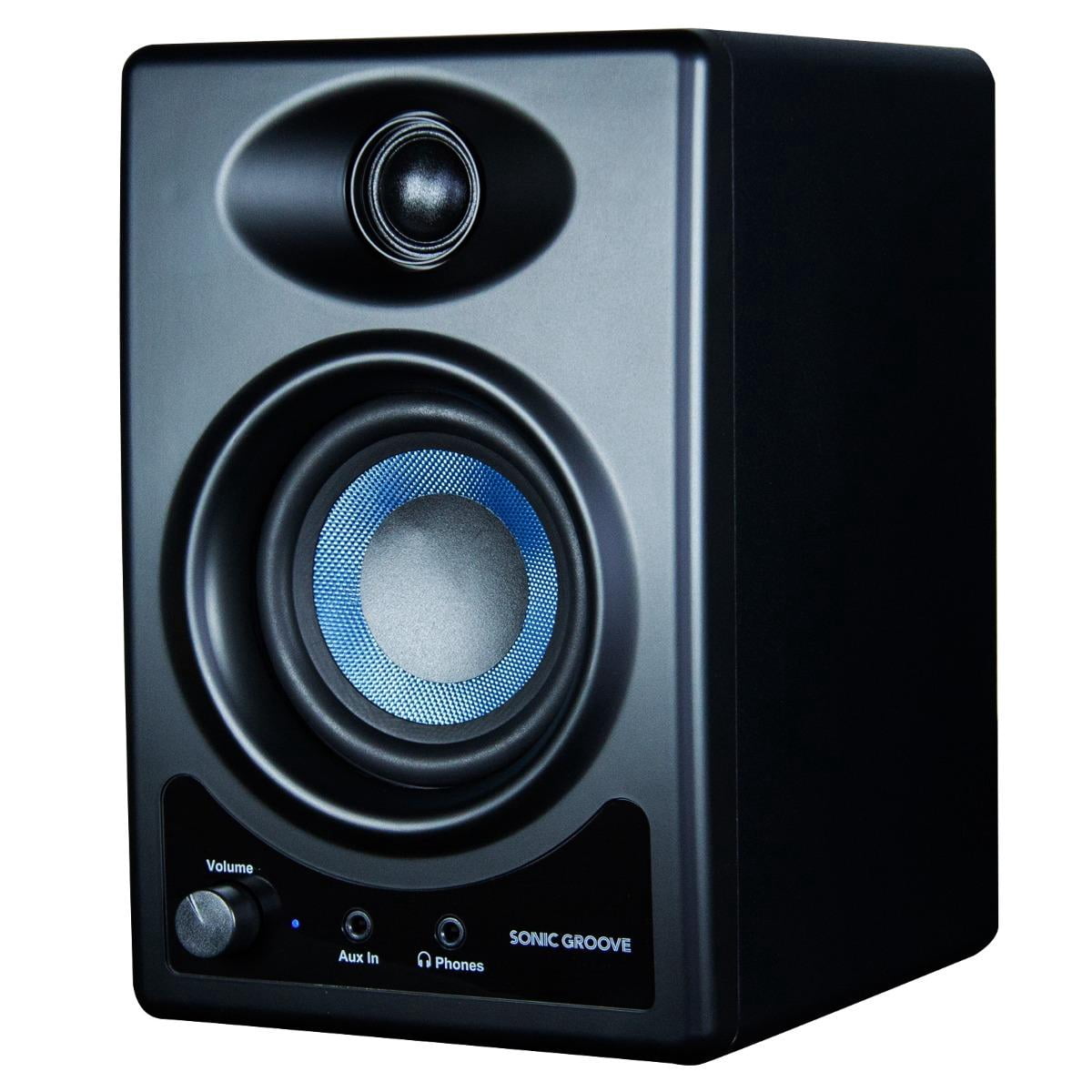 Clutch CL-SG3BT Sonic Groove 3.5" 2-Way Desktop Monitor Speakers with Stands Package