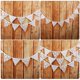 thumbnail image 4 of Banderines triangulares de tela de algodón con encaje de una sola rosa blanca para decoración., 4 of 5