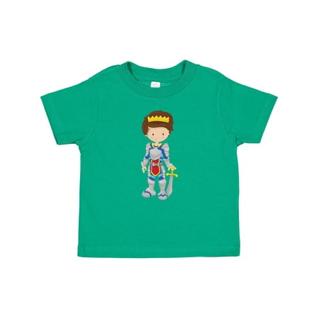 

Inktastic Prince King Knight Crown Sword Brown Hair Boys Baby T-Shirt