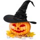 thumbnail image 1 of Decoraciones de Halloween, adornos de Halloween, regalos de Halloween, accesorios para disfraz de bruja de Halloween, sombrero de bruja plisado para mujer, tocado de mago para fiestas, sombrero puntia, 1 of 6