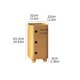 thumbnail image 1 of Mesita de noche cuadrada moderna con cajones, gabinete de almacenamiento multifuncional para sala de estar, dormitorio, gabinetes de plástico duraderos, 1 of 4