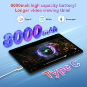 Android 16 Tablet, 11 inch Tablet, Gemini Al Android Tablets, 2 in 1 Tablet with Keyboard, 128gb ROM+20(8+12)gb RAM+ 2TB Expand, T615 Octa-Core Processor,1920 * 1200 FHD Display, 8000mAh