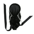 thumbnail image 3 of Hijab, Extra Long Wide Rhinestones Hijab Elastic Flexible Polyester Fabric  For Daily Wear Black, 3 of 8
