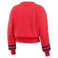 thumbnail image 3 of Women's WEAR by Erin Andrews  Red St. Louis Cardinals Vintage Washed Cropped Pullover Sweatshirt, 3 of 4