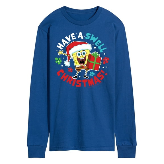 SpongeBob SquarePants - Have A Swell Christmas - Men's Long Sleeve T-Shirt