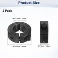 thumbnail image 3 of Uxcell 2-Pack Collarín de Eje de Corte Simple de 18mm de Agujero 36mm OD, Grosor de 13mm Abrazaderas de Eje de Acero 45 [Negro], 3 of 6