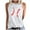 White 2, variant on Baseball Mom Tank Tops for Women Baseball Love Graphic Sleeveless T Shirts Summer Casual Loose Fit Blouses (L, White)
