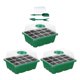 thumbnail image 2 of Bandeja de arranque de semillas 12 hoyos de para alféizares de ventana de microgreens 3 piezas, 2 of 8