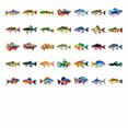 thumbnail image 5 of 35pcs-100pcs Tropical Fish Stickers Ocean Animal Stickers Marine Life Kids Stickers for Laptops Suitcases Notebooks, 5 of 9