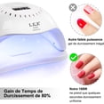thumbnail image 2 of Lámpara de uñas de gel UV, secador de uñas LED UV de 168 W con 4 temporizadores (10/30/60/99 segundos) y sensor automático para todos los geles, 2 of 5