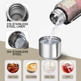 thumbnail image 3 of 20 Oz Pioneer Flower Coffee Tumbler Double Wall Insulated Stainless Steel Water Bottle | Metal Reusable Thermoses Flask with Cup Cap | Leak & Sweat Proof with Anti-Dust Lid, 3 of 7