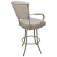 thumbnail image 2 of Miami Extra Tall Bar Stools 34" seat - A Base - Ocean Beige Vinyl - Beige Metal, 2 of 3