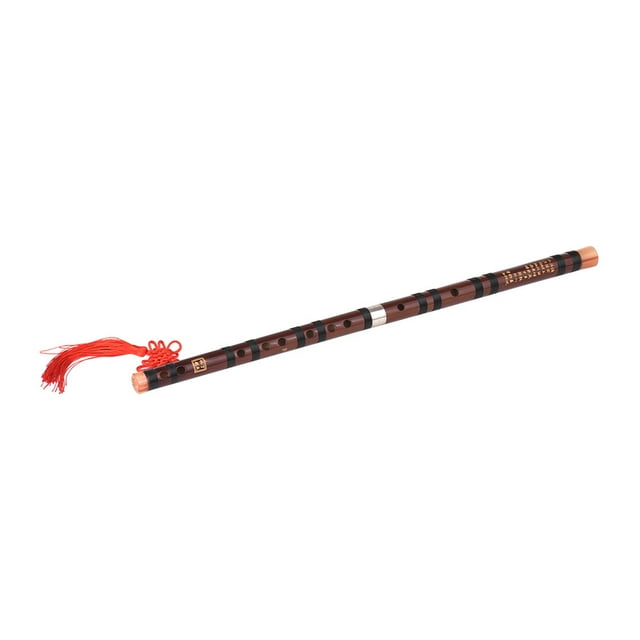 F Key Chinese Traditional Instrument Dizi Bitter Bamboo Flute with Chinese Knot for Beginners