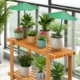 thumbnail image 4 of Plant Umbrellas for Outdoor Plants Outside Spring Flower Plant Shade 10.5 Inch UV-Resistent Patio Porch Garden Sun Umbrella Cover for Pots Outdoor Plants Garden Beds Houseplants, 4 of 6