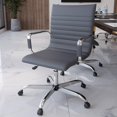 thumbnail image 3 of Silla de Oficina Ergonomica LeisureMod de Cuero Giratoria con Respaldo Alto, 3 of 9