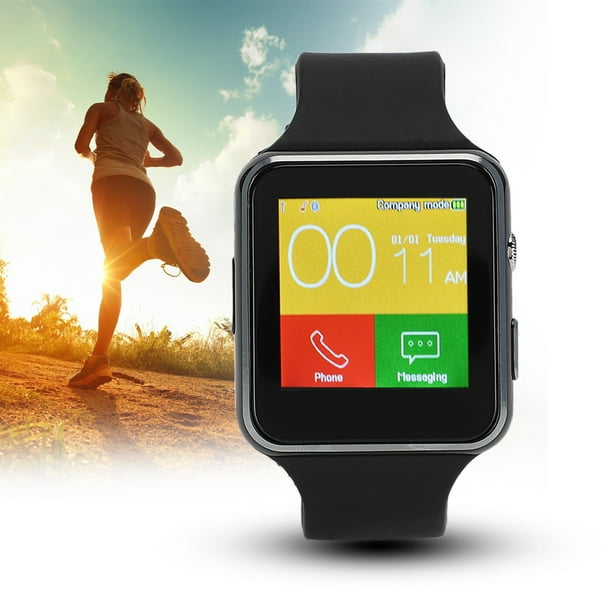 Reloj inteligente X6 Bluetooth 3 0 memoria de 124M 64M resolucion de 240x240 pulsera inteligente tarjeta SIM de respaldo con camara Walmart en linea