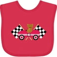 thumbnail image 3 of Inktastic Race Car Racing Bear Animal Boys or Girls Baby Bib, 3 of 4