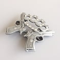 thumbnail image 5 of Antique Brushed Silver Rhinestones 3D Sculpting Cut Out Belt Buckle, 5 of 6