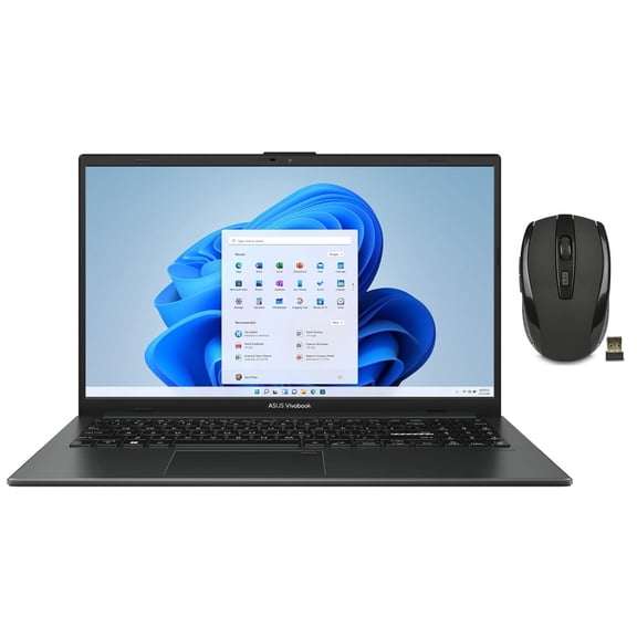ASUS Vivobook Go 15.6" FHD Display|AMD Ryzen 5 7520U|AMD Radeon Graphics|Webcam|Black| 8GB RAM DDR5 | 512GB SSD |Windows 11 Home |Bundle with Wireless Mouse