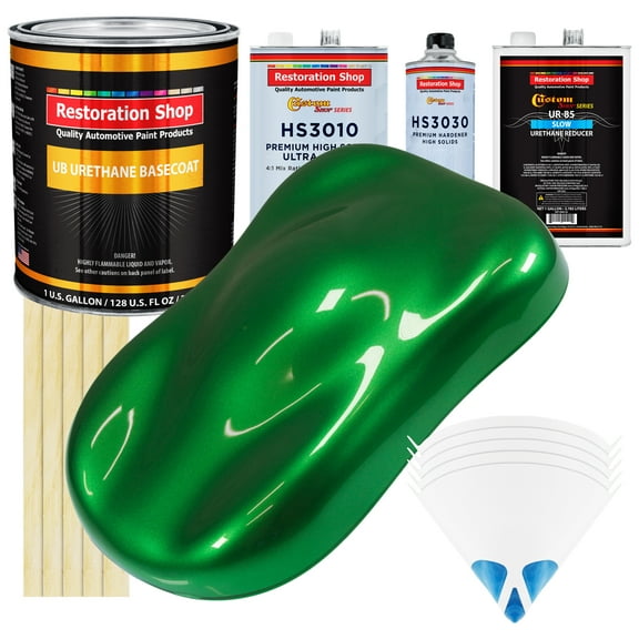Gasser Green Metallic Gallon URETHANE BASECOAT CLEARCOAT Car Auto Paint SLOW Kit