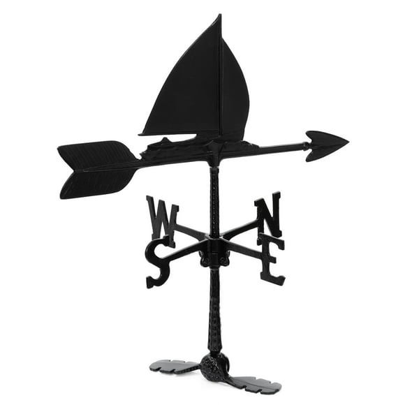 Klassen Bronze Girouette en Aluminium Bateau à Voiles, Noir