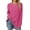 Rose Red, variant on BadPiggies Womens Long Sleeve Shirts Crew Neck Casual Fall Tunic Tops Lightweight Pullover