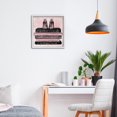 thumbnail image 3 of Stupell Industries Modern Blush Fashion Book Stack White Framed Giclee Art, 12 x 12, by Natalie Carpentieri, 3 of 8