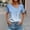 Light Blue, variant on Deal of the Week Ofreoo Women's V-Neck Fashion Casual Short-Sleeved Spring And Summer Top