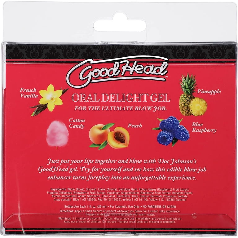 GoodHead Oral Delight Gel, Water Based Flavored Personal Lubricant, Cotton  Candy 1 oz - Walmart.com