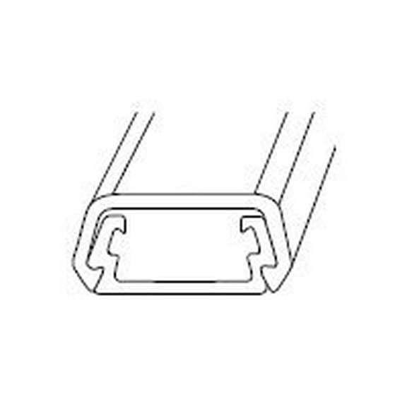 Cover Plate Raceway, 400 Series, 1 Channel, 7/8 in W, 7/16 in H, 5 ft L, Ivory