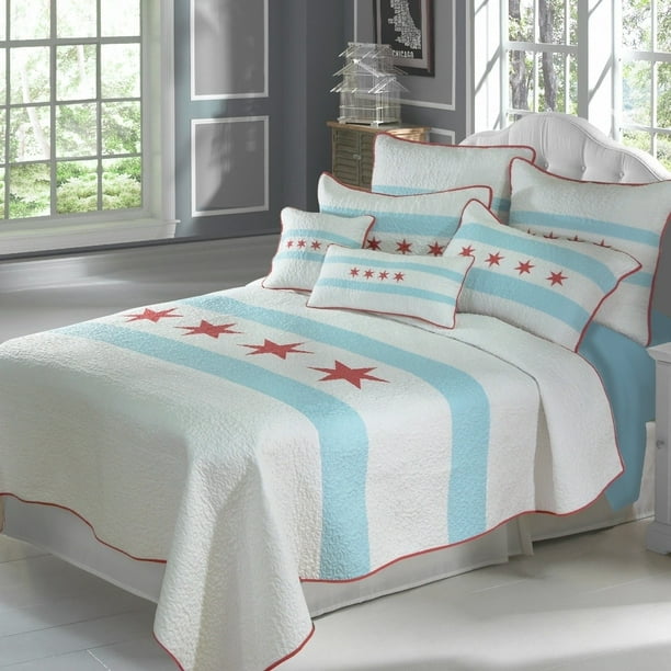 Donna Sharp Midway Stripe Quilted Bedding Walmart Com Walmart Com
