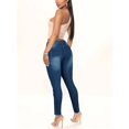 thumbnail image 2 of aPAY Jeans for Women Long Denim Hole  Pants Y2K Vintage  Street Style Elastic Waist Regular Size, 2 of 6