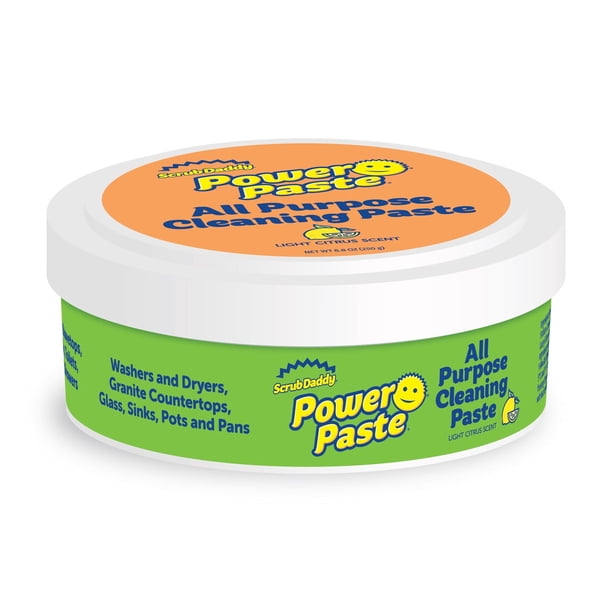 Scrub Daddy Citrus Scent Cleaner, Power Sponge with Polish Paste