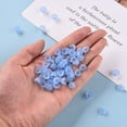 thumbnail image 6 of 500gs Transparent Acrylic Beads Caps Tulip Flower Lily of the Valley Frosted Cyan 10x6mm Hole: 1.5mm about 2100pcs/500g, 6 of 7