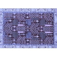 thumbnail image 1 of Ahgly Company Indoor Rectangle Abstract Blue Modern Area Rugs, 4' x 6', 1 of 4