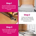 thumbnail image 7 of Pull Out Trash Can Under Cabinet - Adjustable, Heavy Duty, Anti Rust Chrome Finish -  Trash Can Not Included - Dedicated Space for Disposable Trash Bags, Requires a 11” Cabinet Opening,, 7 of 7
