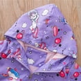 thumbnail image 5 of WIBACKER Kids Toddler Girls Zipper Outdoor Coat Lined Lightweight Windproof Jacket with Hood - Unicorn, 5 of 15