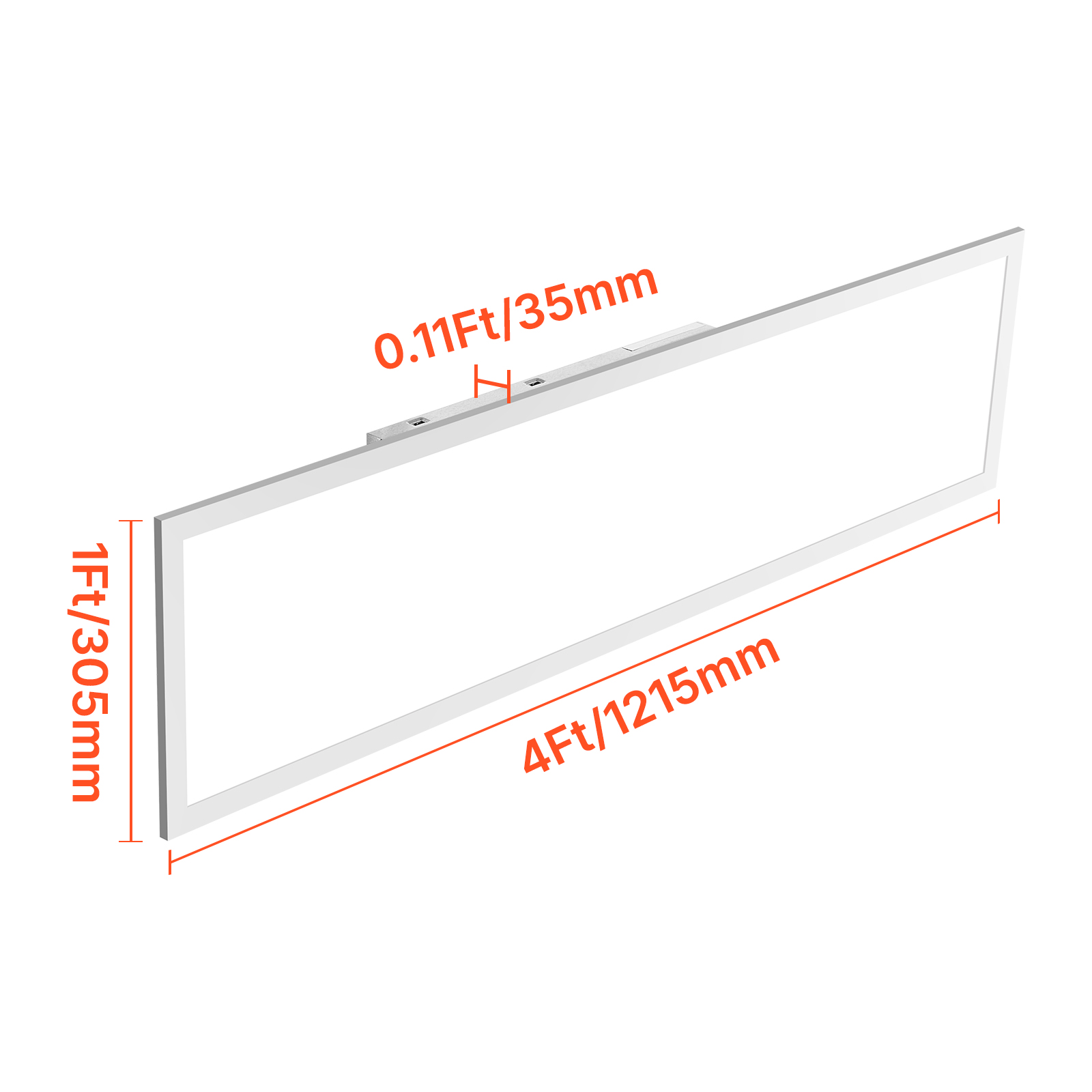 VEVOR 1x4 FT LED Flat Panel Light, 5700 LM, Flush Mount LED Drop Ceiling Lighting Fixture with 3 Color Selectable 3000K/4000K/5000K, 25W/30W/40W, 0-10V Dimmable, Ultra Slim for Home Kitchen, 2 Pack