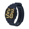 thumbnail image 2 of Joernso Electronic Watch Number Indication Square Dial Silicone 30m Waterproof Wrist Watch for Sports, 2 of 8
