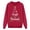 Kids-Red, variant on Family Christmas Matching Sweatshirt Holiday Print Long Sleeve Hooded Sweatshirt Cozy Winter Sweatshirt Top Great for Family Photos and Festive Gatherings