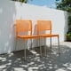thumbnail image 4 of Ilios Innova | Set de 4 Sillas Galeri Modernas de Polipropileno Naranja con Patas de Aluminio, Sillas Minimalistas Apilables para Comedor, Restaurante, Jardín o Exterior, Resistentes y Ergonómicas, 4 of 9