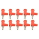 thumbnail image 5 of Abastado 10 Piezas Conectores Banana sin Soldadura Linterna de Latón ABS Conectores Bananas de Tornillo Abierto para Inversores 4 mm Rojo, 5 of 8