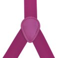 thumbnail image 5 of Toptie Unisex Suspenders Solid Color Y-Back Clip Suspender - 1 Inch Wide-ROSERED, 5 of 7