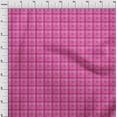 thumbnail image 3 of oneOone Viscose Jersey Fabric Check Kasuri Print Sewing Fabric BTY 60 Inch Wide, 3 of 5